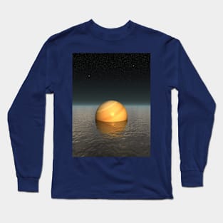 Surreal Saturn Scene Long Sleeve T-Shirt